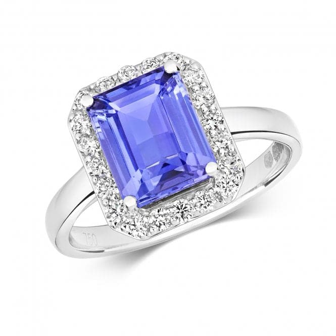 Diamond And Tanzanite Ring RDQ429WTZGemstones JewelleryRDQ429WTZ/J