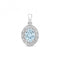 Diamond & Aquamarine Pendant PD272WAQGemstones JewelleryPD272WAQ
