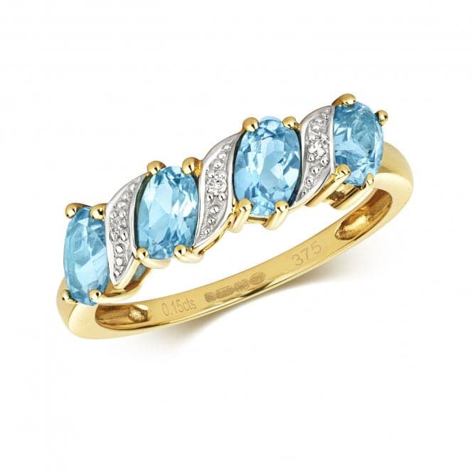 Diamond & Blue Topaz Ring RD221BTGemstones JewelleryRD221BT/J