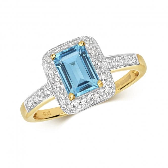 Diamond & Blue Topaz Ring RD240BTGemstones JewelleryRD240BT/J