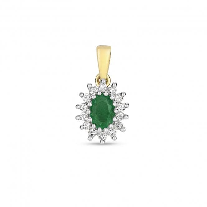 Diamond Cluster 6X4 Oval Pendant PD224EGemstones JewelleryPD224E