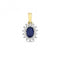 Diamond Cluster 6X4 Oval Pendant PD224SGemstones JewelleryPD224S