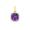 Diamond & Cu Amethyst Pendant PD256AGemstones JewelleryPD256A