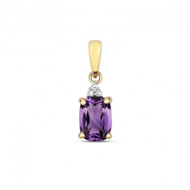 Diamond &amp; Cu Amethyst Pendant PD258AGemstones JewelleryPD258A