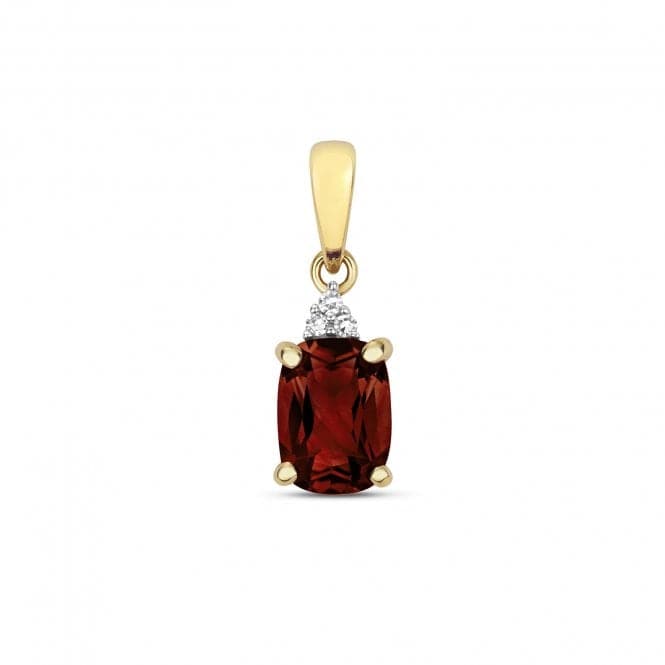 Diamond & Cu Garnet Pendant PD258GGemstones JewelleryPD258G