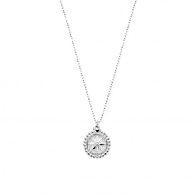 Diamond Cut Chain Bobble Compass Pendant SCDC23232ChloBoSCDC23232