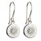 Diamond Cut Disc Drop Earrings with Zirconia E6004CBeginningsE6004C