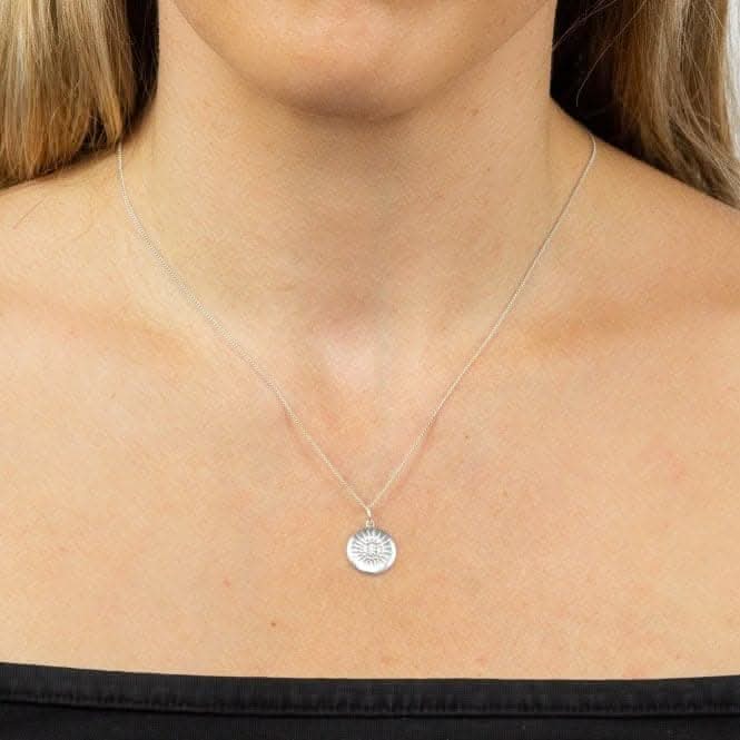 Diamond Cut Disc Pendant with Zirconia P4972CBeginningsP4972C
