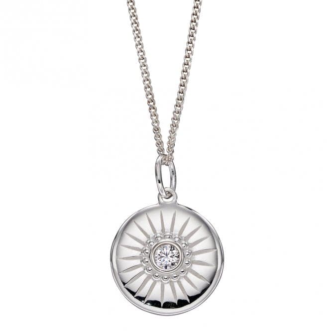 Diamond Cut Disc Pendant with Zirconia P4972CBeginningsP4972C