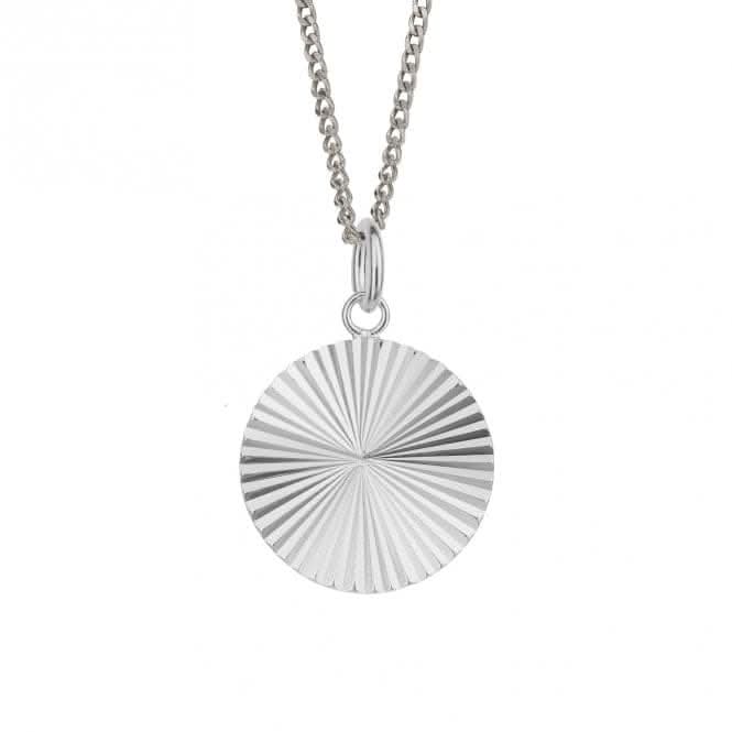 Diamond Cut Silver Round Pendant P5246BeginningsP5246