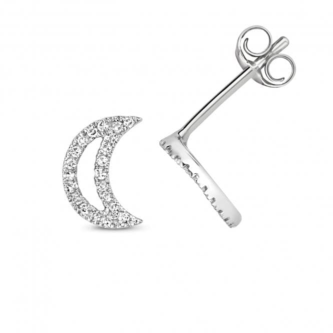 Diamond Earring Stud Moon Earrings ED366WGemstones JewelleryED366W