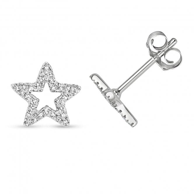 Diamond Earring Stud Star Earrings ED365WGemstones JewelleryED365W