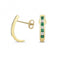 Diamond & Emerald Earrings ED291EGemstones JewelleryED291E