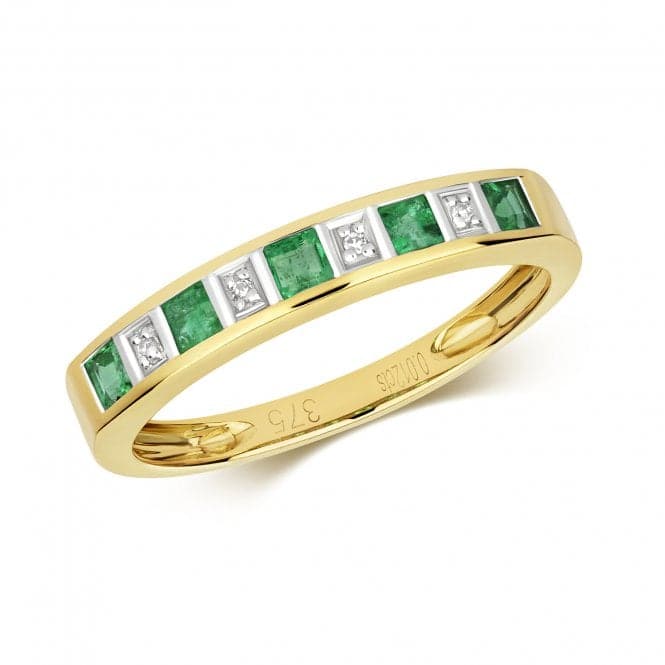 Diamond & Emerald Ring RD217EGemstones JewelleryRD217E/J