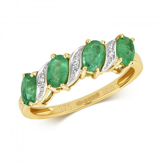 Diamond & Emerald Ring RD221EGemstones JewelleryRD221E/J