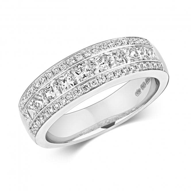Diamond Eternity Edge Ring RDQ251WGemstones JewelleryRDQ251W/K