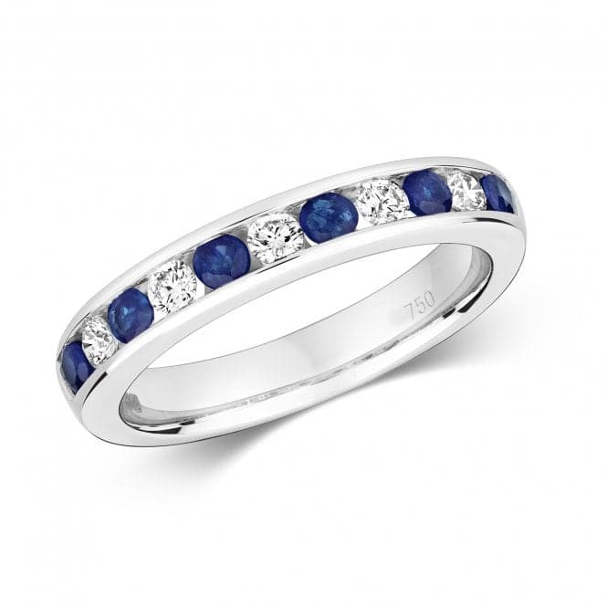 Diamond Eternity With Sapphire Ring RDQ403WSGemstones JewelleryRDQ403WS/J