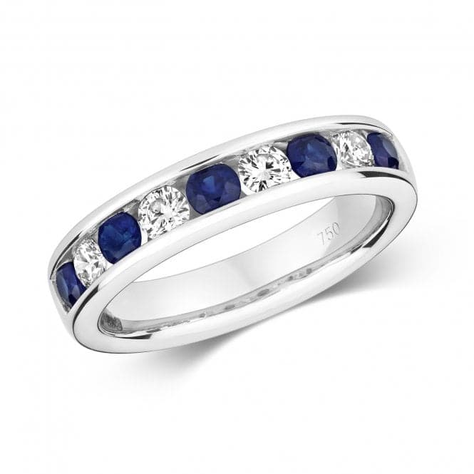 Diamond Eternity With Sapphire Ring RDQ404WSGemstones JewelleryRDQ404WS/J