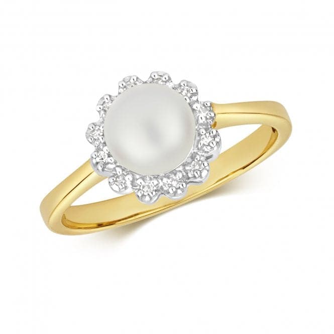 Diamond & Fresh Water Pearl Ring RD270Gemstones JewelleryRD270/J