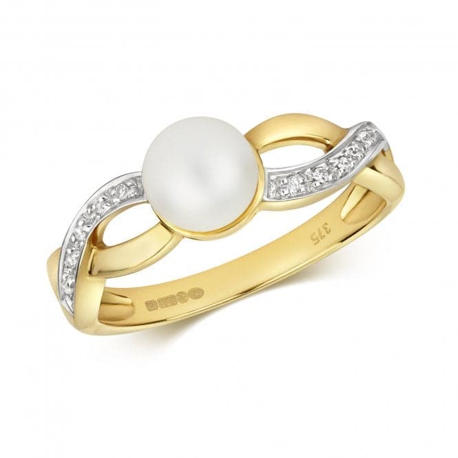 Diamond & Fresh Water Pearl Ring RD271Gemstones JewelleryRD271/J