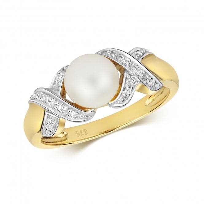 Diamond & Fresh Water Pearl Ring RD272Gemstones JewelleryRD272/J