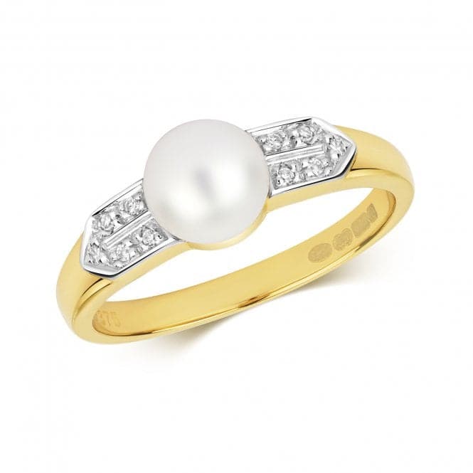 Diamond & Fresh Water Pearl Ring RD273Gemstones JewelleryRD273/J