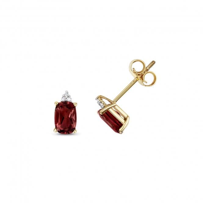 Diamond Garnet Stud Earrings ED275GGemstones JewelleryED275G