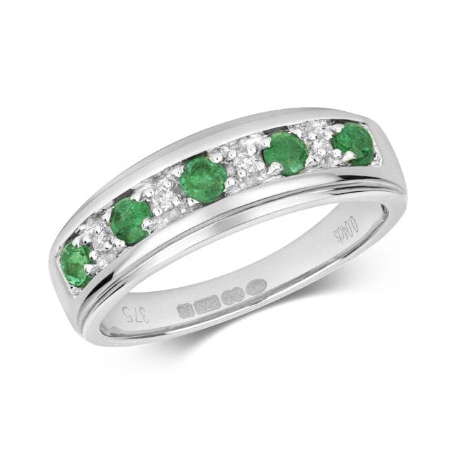 Diamond Half Eternity Emerald Ring RD275WEGemstones JewelleryRD275WE/J