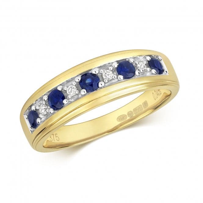 Diamond Half Eternity Sapphire Ring RD275SGemstones JewelleryRD275S/J