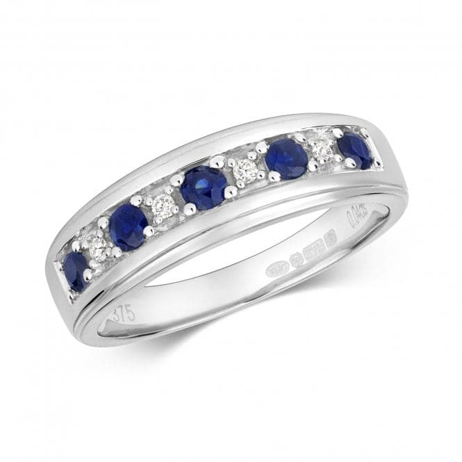 Diamond Half Eternity Sapphire Ring RD275WSGemstones JewelleryRD275WS/J