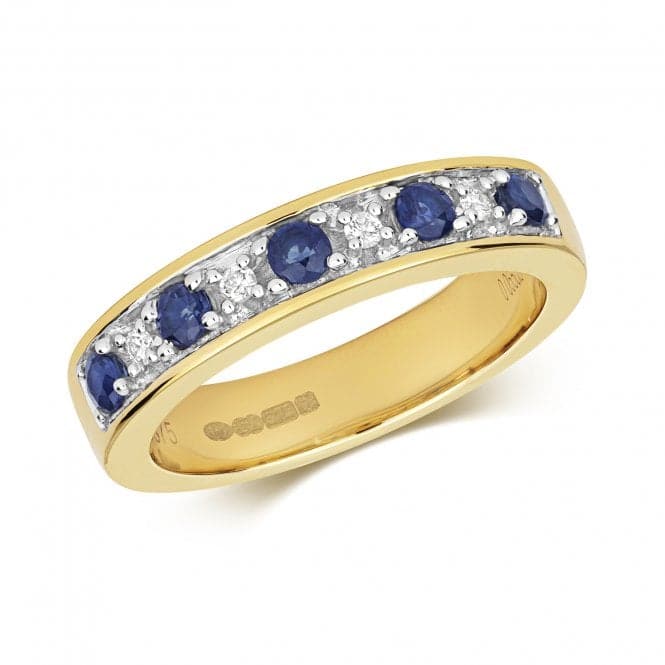 Diamond Half Eternity Sapphire Ring RD277SGemstones JewelleryRD277S/J