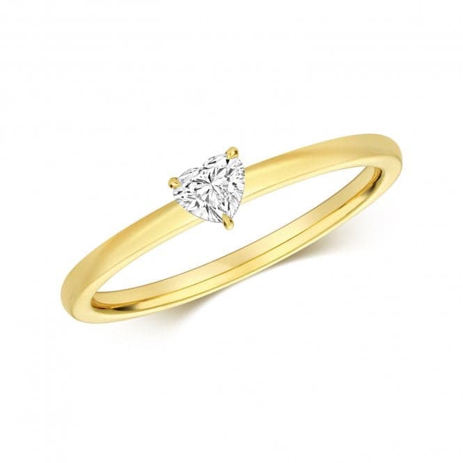 Diamond Heart Shape Solitaire Ring RDQ273Gemstones JewelleryRDQ273/L