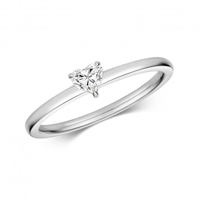 Diamond Heart Shape Solitaire Ring RDQ273WGemstones JewelleryRDQ273W/L