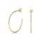 Diamond Hoops 25mm Earrings ED359Gemstones JewelleryED359
