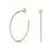 Diamond Hoops 28mm Earrings ED360Gemstones JewelleryED360