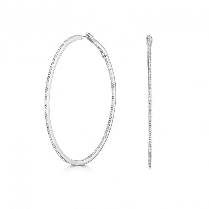 Diamond Hoops 53mm Earrings ED357WGemstones JewelleryED357W