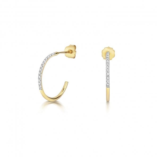 Diamond Hoops Earrings ED358Gemstones JewelleryED358