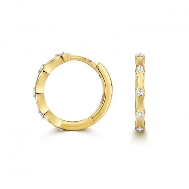 Diamond Hoops Earrings ED372Gemstones JewelleryED372