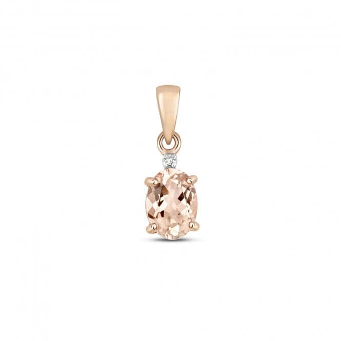 Diamond & Morganite Pendant PD263RMGemstones JewelleryPD263RM