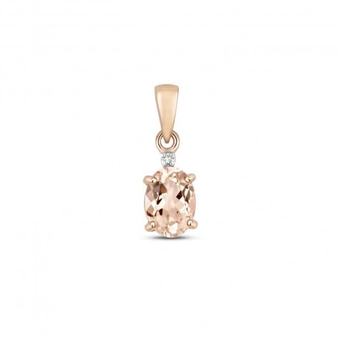 Diamond &amp; Morganite Pendant PD263RMGemstones JewelleryPD263RM