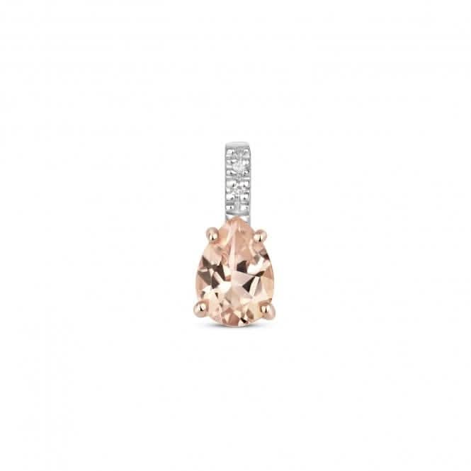 Diamond &amp; Morganite Pendant PD265RMGemstones JewelleryPD265RM