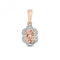 Diamond & Morganite Pendant PD274RMGemstones JewelleryPD274RM