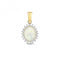 Diamond & Opal Pendant PD266OGemstones JewelleryPD266O