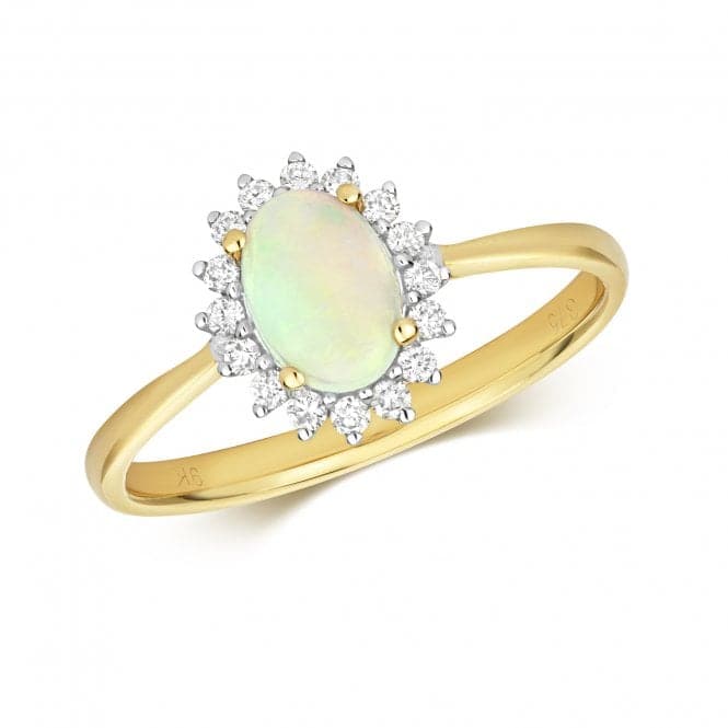 Diamond & Opal Ring RD287OGemstones JewelleryRD287O/J