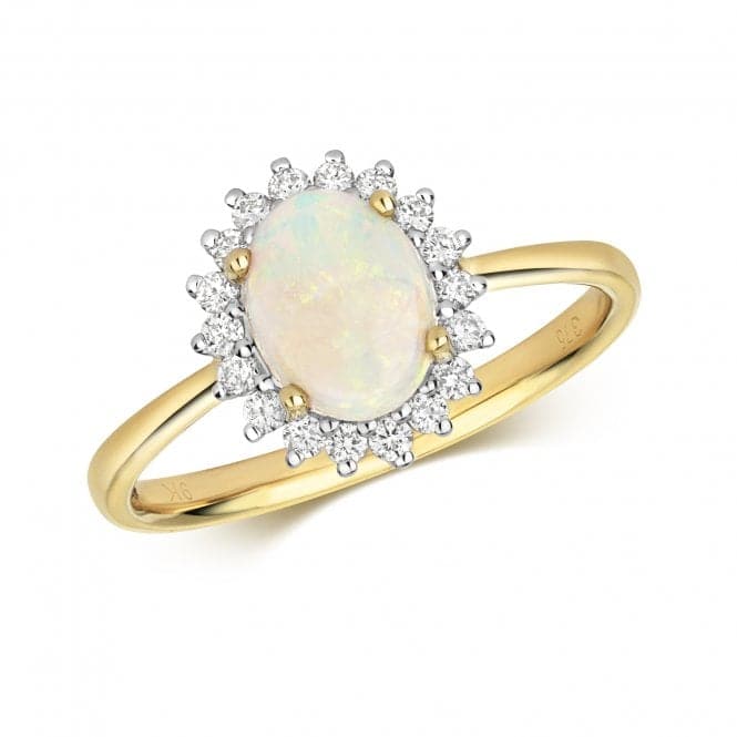 Diamond & Opal Ring RD288OGemstones JewelleryRD288O/J