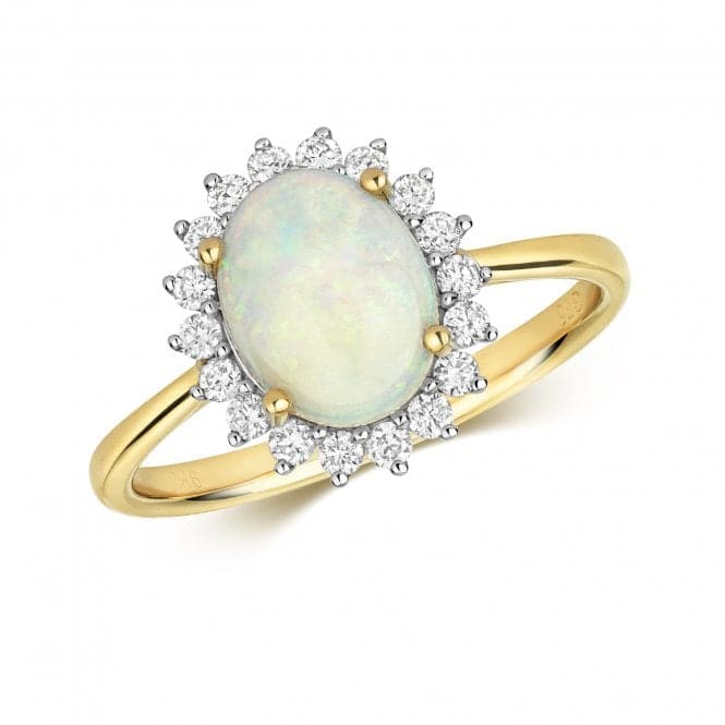 Diamond & Opal Ring RD289OGemstones JewelleryRD289O/J