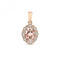 Diamond & Ov Morganite Pendant PD254RMGemstones JewelleryPD254RM
