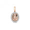 Diamond & Ov Morganite Pendant PD255RMGemstones JewelleryPD255RM