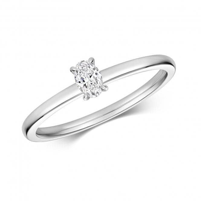 Diamond Oval Cut Solitaire Ring RDQ277WGemstones JewelleryRDQ277W/L