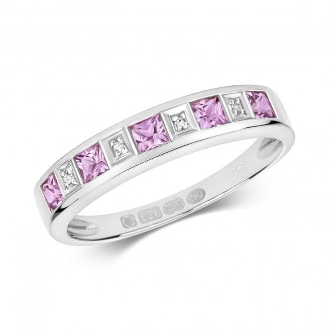 Diamond & Pink Sapphire Ring RD217WPSGemstones JewelleryRD217WPS/J